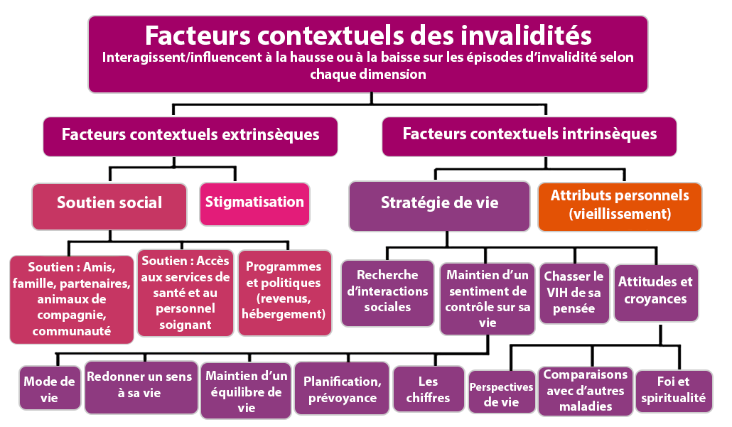 Figure 1.4.2 : Facteurs  contextuels de l'invalidité. Lire la description ci-dessous.